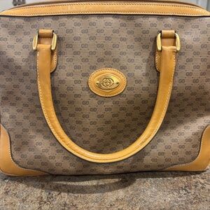 Gucci Micro Gg Supreme Boston Bag with COA